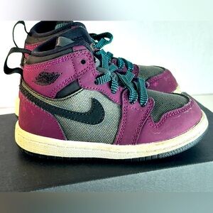 Bordeaux Jordan 1 - Toddler size 5c - Nike shoes burgundy purple red maroon